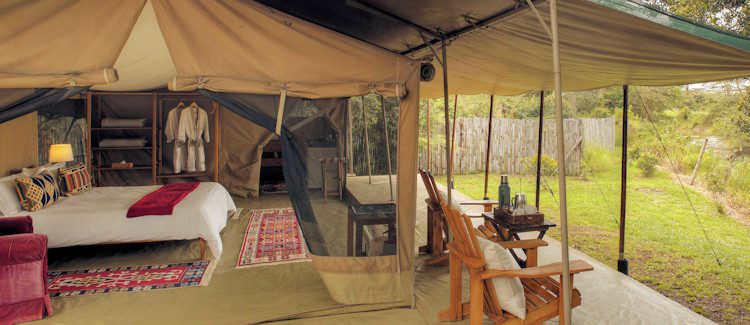 Luxury tented camp featured in Kenya beginner safari parks guide