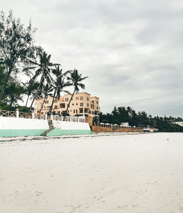 Mombasa coastline with white-sand beaches and Indian Ocean views